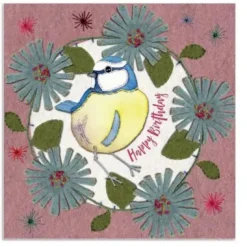 Emma Ball Blue Tit Greetings Card