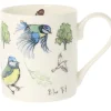Mclaggan Smith 5 Blue Tits Bone China Mug