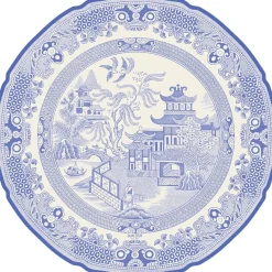 Burleigh Blue Willow 12 Die-Cut Paper Placemats