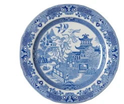 Burleigh Blue Willow Dinner Plate 10 1/2 in