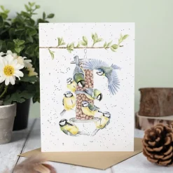 Wrendale Designs 'Bon Appetit' Bluetit Greetings Card