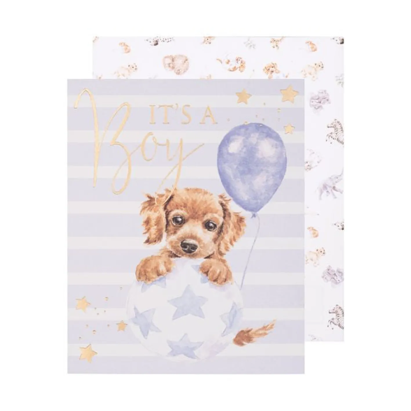 Wrendale Designs Bouncing Boy - It's a Boy Greetings Card