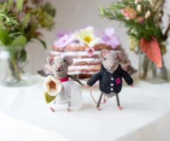 Sew Heart Felt Bride and Groom Wedding Felt Mice