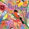 Roger La Borde Bright Birds, Birthday Laser Greeting Card