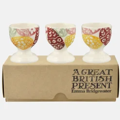 Emma Bridgewater Bright Easter Eggs  Set of 3 Egg Cups Boxed