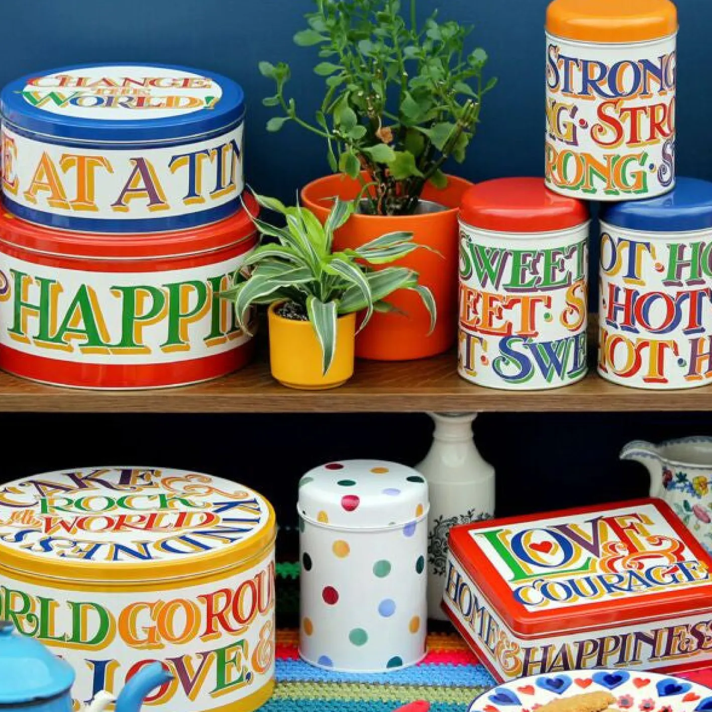 Emma Bridgewater Brighter World Biscuit Barrel