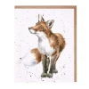 Wrendale Designs 'Bright Eyed and Bushy Tailed' Fox Greetings Card