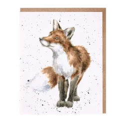 Wrendale Designs 'Bright Eyed and Bushy Tailed' Fox Greetings Card