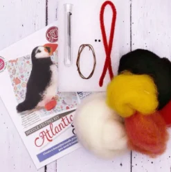 The Crafty Kit Co. British Birds - Atlantic Puffin Needle Felting Kit