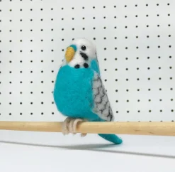 Bergin & Bath Buddy the Blue Budgie Needle Felting Kit