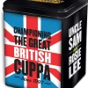 Tea & Biscuits Builders Union Jack Teabags Caddy 80ct