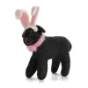 Amica Felt Bunny Earred Standing Black Labrador Felt Decoration