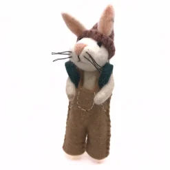 Amica Felt Bunny with Baby Backpack Felt Decoration