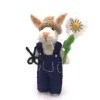 Amica Felt Bunny with Daisy & Secateurs Felt Decoration