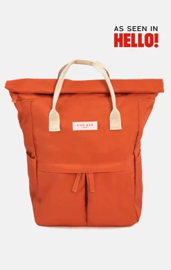 Kind Bag London Burnt Orange Hackney Medium Backpack