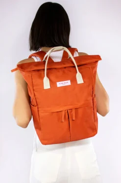 Kind Bag London Burnt Orange Hackney Medium Backpack