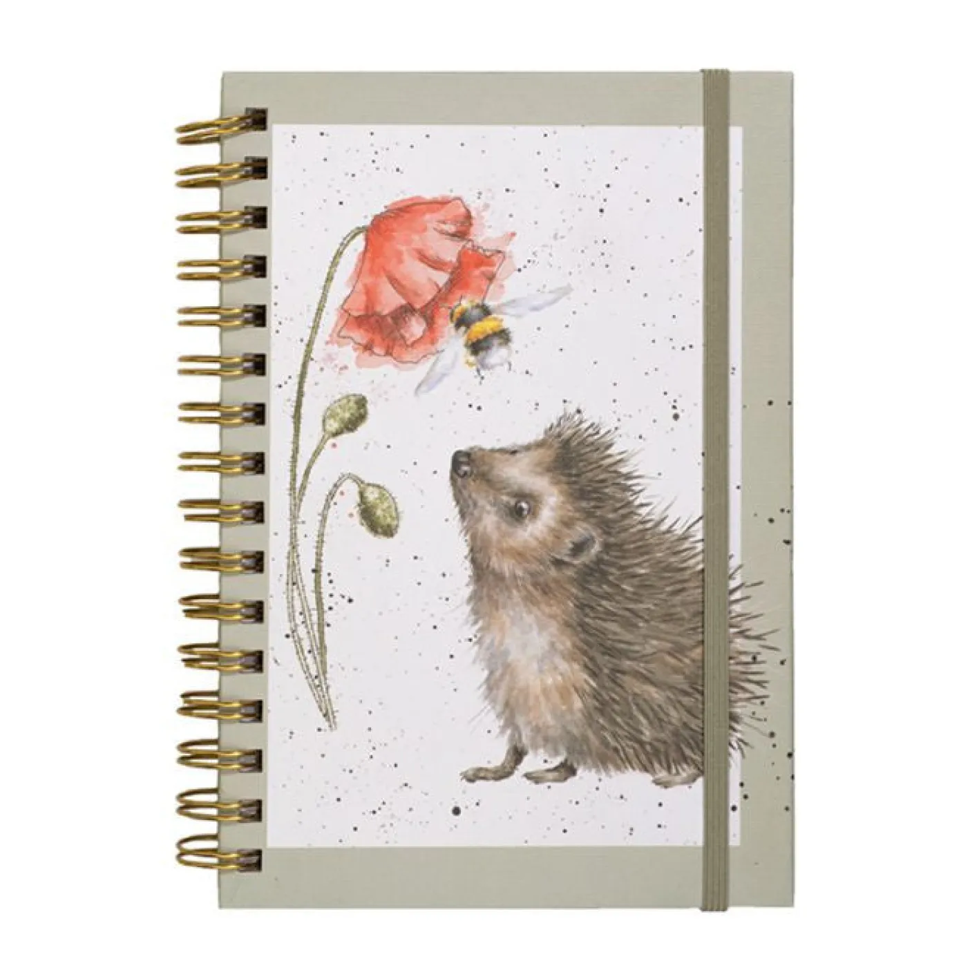 Wrendale Designs 'Busy as a Bee' Hedgehog Spiral Bound Notebook
