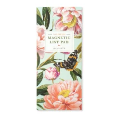 The Art File Butterflies & Flowers Lined Magnetic Pad