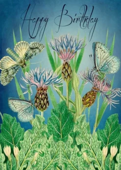 Madame Treacle Butterfly Garden Birthday Greetings Card