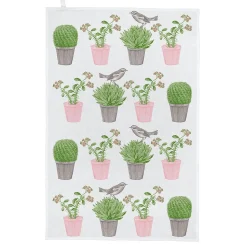 Thornback & Peel Cactus & Bird Tea Towel
