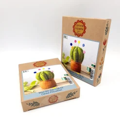 Corinne Lapierre Cactus Pincushion Wool Mix Felt Craft Kit