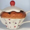 Ceramic Inspirations Cake Hearts Teapots