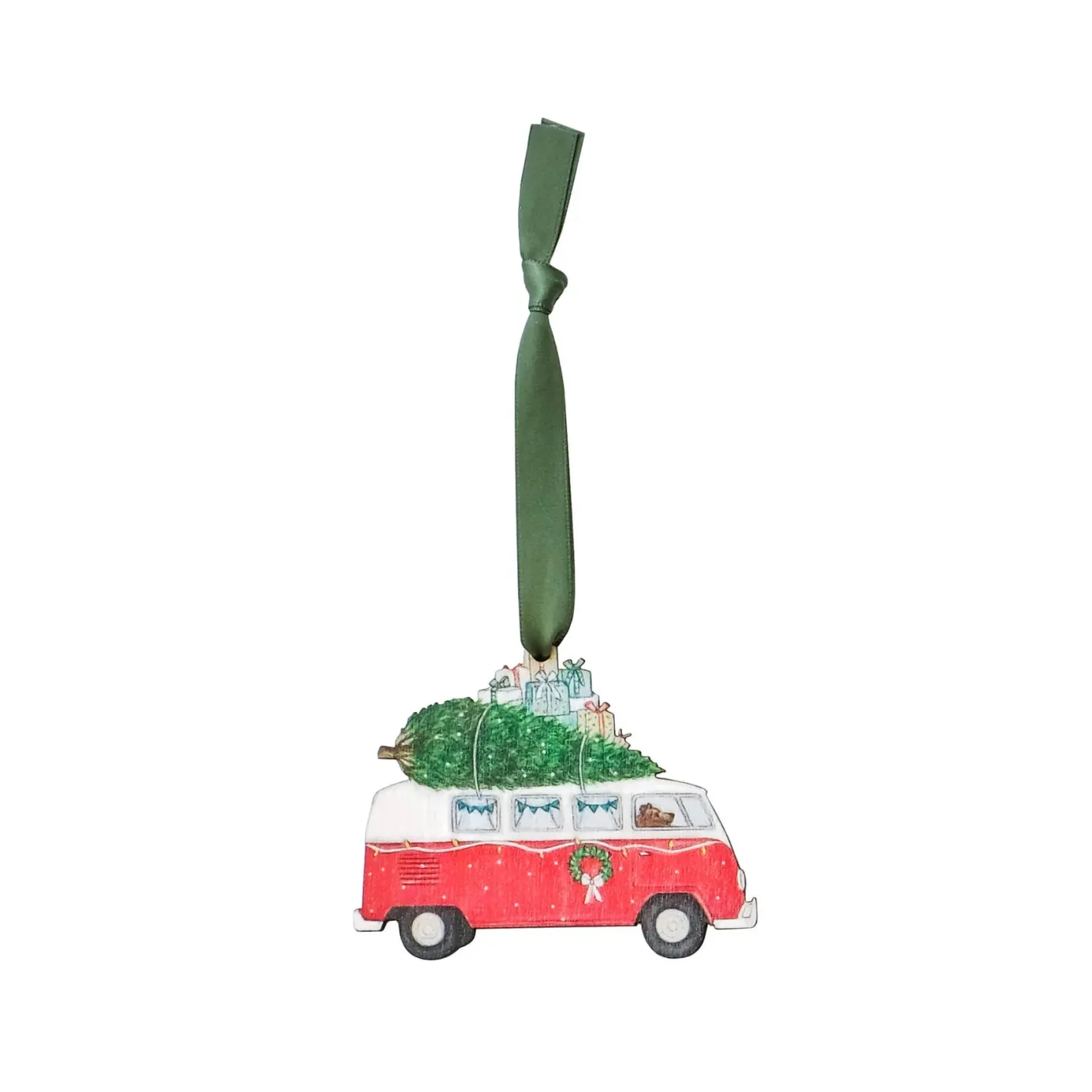 Lottie Murphy Camper Van Wooden Christmas Decoration
