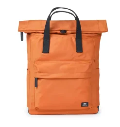 Ori London Canfield B Black Label Burnt Orange Recycled Nylon Backpack - Medium