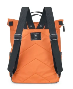 Ori London Canfield B Black Label Burnt Orange Recycled Nylon Backpack - Medium