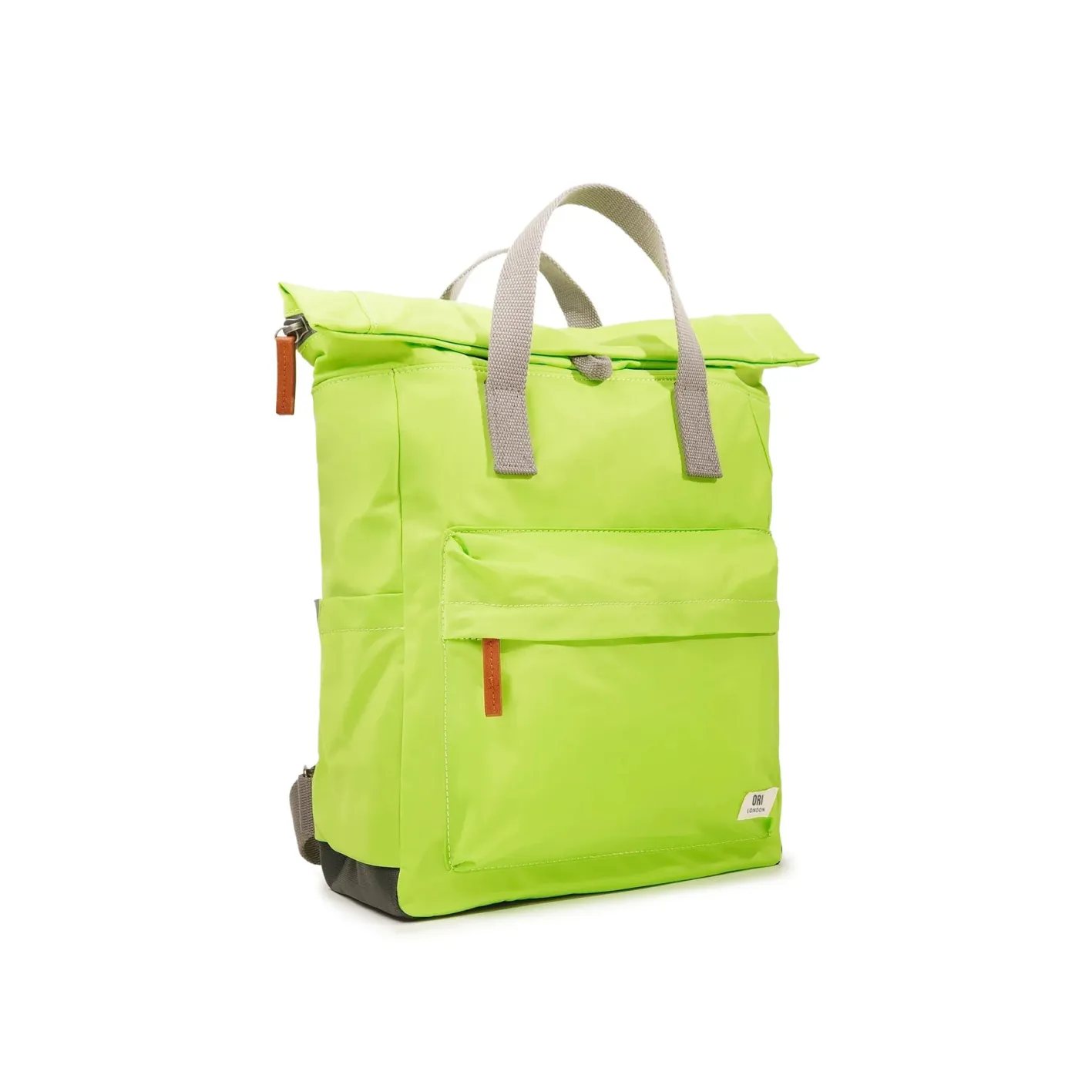 Ori London Canfield B Lime Recycled Nylon Backpack - Medium