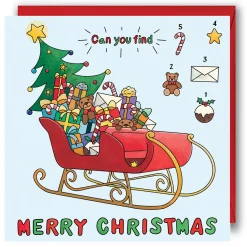 Yeti Can you find? Puzzle Christmas Card