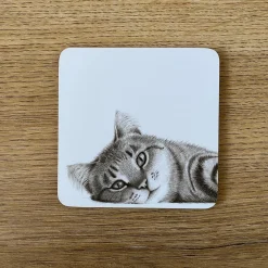 Katherine Sheard Designs Carter Cat Coaster