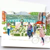 Njeri Illustrated Castle Street Flowers Christmas Card