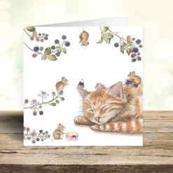 West Country Designs Cat & Mice Art Card