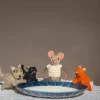 Sew Heart Felt Cat Lady Mouse with a Ginger Cat