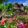 All Jigsaw Puzzles Cats in a Cottage Garden 500 Piece Jigsaw Puzzle