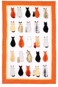 Ulster Weavers Cats in Waiting Tea Towel