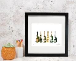 Corinne Alexander Champagne Framed Print by