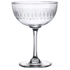 The Vintage List Champagne Saucer with Oval Design by