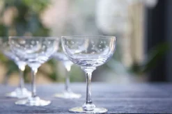 The Vintage List Champagne Saucer with Oval Design by