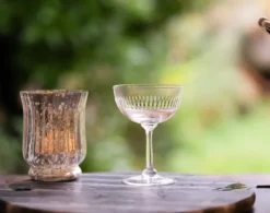 The Vintage List Champagne Saucer with Spears Design by