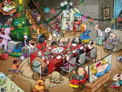 All Jigsaw Puzzles Chaos at Christmas 4 x 500 Piece Jigsaw Puzzles