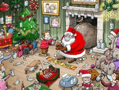 All Jigsaw Puzzles Chaos on Christmas Eve 1000 Piece Jigsaw Puzzle