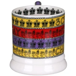 Emma Bridgewater 3 Cheers for King Charles III 1/2 Pint Mug