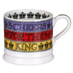 Emma Bridgewater 3 Cheers for King Charles III Small Mug