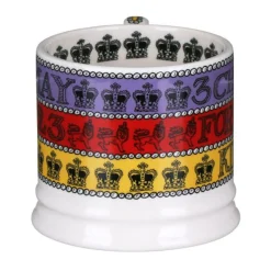 Emma Bridgewater 3 Cheers for King Charles III Small Mug