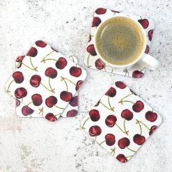 Corinne Alexander Cherry Coaster Set by
