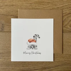 Katherine Sheard Designs Chester Cat Christmas Greetings Card