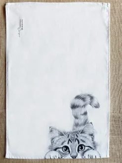 Katherine Sheard Designs Chester Cat Tea Towel