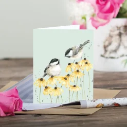 Wrendale Designs Chickadees Gift Enclosure Card